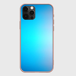 Чехол iPhone 12 Pro Max Градиент из голубого в розовый