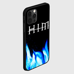 Чехол для iPhone 12 Pro Max HIM blue fire, цвет: 3D-черный — фото 2