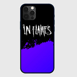 Чехол для iPhone 12 Pro Max In Flames purple grunge, цвет: 3D-черный