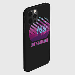 Чехол для iPhone 12 Pro Max Lifes a beach, цвет: 3D-черный — фото 2