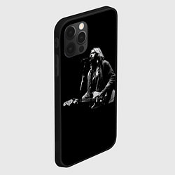Чехол для iPhone 12 Pro Max Курт Кобейн с гитарой, цвет: 3D-черный — фото 2