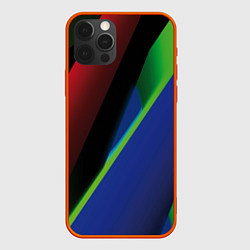Чехол iPhone 12 Pro Max Цветные полосы