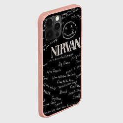 Чехол для iPhone 12 Pro Max Nirvana pattern, цвет: 3D-светло-розовый — фото 2