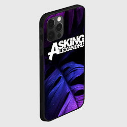 Чехол для iPhone 12 Pro Max Asking Alexandria neon monstera, цвет: 3D-черный — фото 2