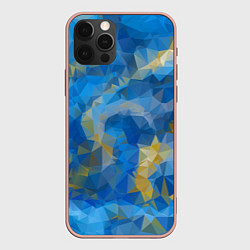 Чехол для iPhone 12 Pro Max Blue style, цвет: 3D-светло-розовый