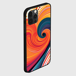 Чехол для iPhone 12 Pro Max Вихрь цвета, цвет: 3D-черный — фото 2