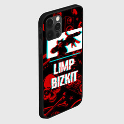 Чехол для iPhone 12 Pro Max Limp Bizkit rock glitch, цвет: 3D-черный — фото 2