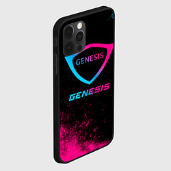 Чехол для iPhone 12 Pro Max Genesis - neon gradient, цвет: 3D-черный — фото 2
