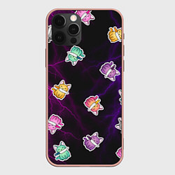 Чехол iPhone 12 Pro Max Котики и молнии