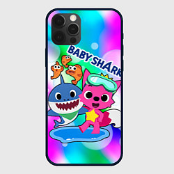 Чехол iPhone 12 Pro Max Baby Shark in bubbles