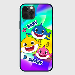 Чехол для iPhone 12 Pro Max Baby Shark Brooklyn and friends, цвет: 3D-черный