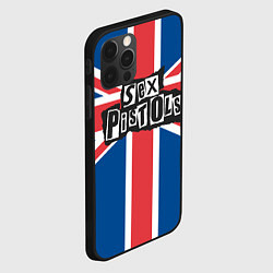 Чехол для iPhone 12 Pro Max Sex Pistols - панк рок, цвет: 3D-черный — фото 2