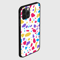 Чехол для iPhone 12 Pro Max Узор из осколков, цвет: 3D-черный — фото 2