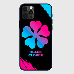 Чехол для iPhone 12 Pro Max Black Clover - neon gradient, цвет: 3D-черный