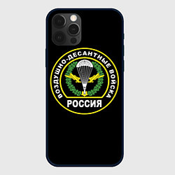 Чехол для iPhone 12 Pro Max ВДВ - логотип, цвет: 3D-черный