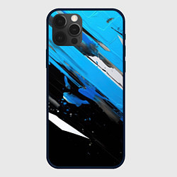 Чехол iPhone 12 Pro Max Black blue white