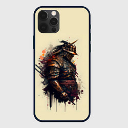 Чехол iPhone 12 Pro Max Самурай с двумя мечами - нейросеть