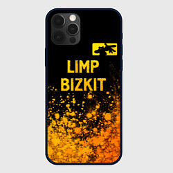 Чехол iPhone 12 Pro Max Limp Bizkit - gold gradient: символ сверху