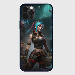 Чехол iPhone 12 Pro Max Jinx fantasy art Arcane League of Legends