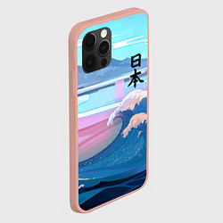 Чехол для iPhone 12 Pro Max Japan - landscape - waves, цвет: 3D-светло-розовый — фото 2