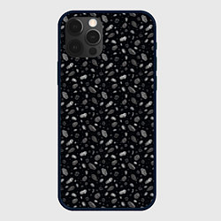 Чехол для iPhone 12 Pro Max Метеориты в космосе, цвет: 3D-черный