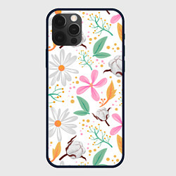 Чехол для iPhone 12 Pro Max Spring flowers, цвет: 3D-черный