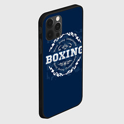 Чехол для iPhone 12 Pro Max Boxing - надпись, цвет: 3D-черный — фото 2