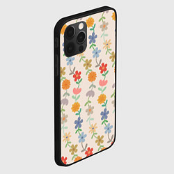Чехол для iPhone 12 Pro Max Flowers life, цвет: 3D-черный — фото 2