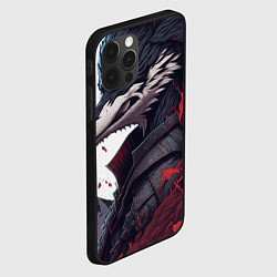 Чехол для iPhone 12 Pro Max Волк в полнолуние, цвет: 3D-черный — фото 2