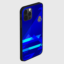 Чехол для iPhone 12 Pro Max Реал Мадрид фк эмблема, цвет: 3D-черный — фото 2