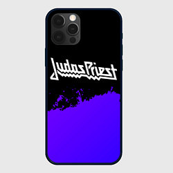 Чехол iPhone 12 Pro Max Judas Priest purple grunge