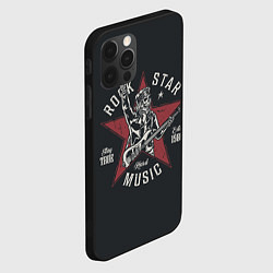 Чехол для iPhone 12 Pro Max Rockstar music, цвет: 3D-черный — фото 2