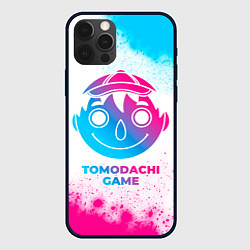 Чехол iPhone 12 Pro Max Tomodachi Game neon gradient style