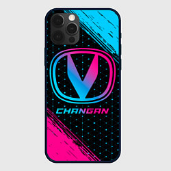 Чехол iPhone 12 Pro Max Changan - neon gradient