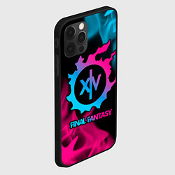 Чехол для iPhone 12 Pro Max Final Fantasy - neon gradient, цвет: 3D-черный — фото 2