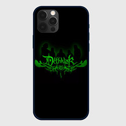 Чехол для iPhone 12 Pro Max Metalocalypse Dethklok green, цвет: 3D-черный