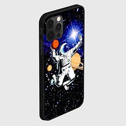 Чехол для iPhone 12 Pro Max Космический баскетбол, цвет: 3D-черный — фото 2