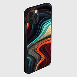 Чехол для iPhone 12 Pro Max Малахитовая, цвет: 3D-черный — фото 2