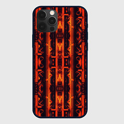 Чехол для iPhone 12 Pro Max Контрастный огненный киберпанк, цвет: 3D-черный