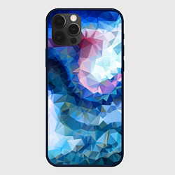 Чехол для iPhone 12 Pro Max Blue mosaic, цвет: 3D-черный