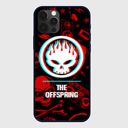 Чехол для iPhone 12 Pro Max The Offspring rock glitch, цвет: 3D-черный