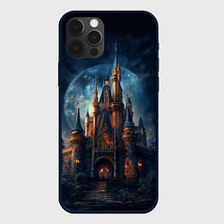 Чехол для iPhone 12 Pro Max Замок: арт нейросети, цвет: 3D-черный