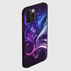 Чехол для iPhone 12 Pro Max Сине-фиолетовый всплеск, цвет: 3D-черный — фото 2
