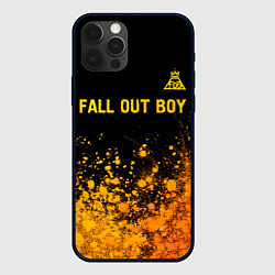 Чехол iPhone 12 Pro Max Fall Out Boy - gold gradient: символ сверху