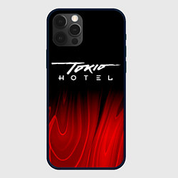 Чехол iPhone 12 Pro Max Tokio Hotel red plasma