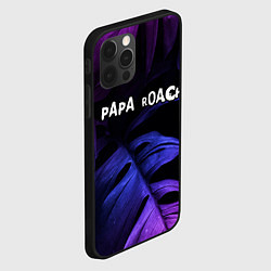 Чехол для iPhone 12 Pro Max Papa Roach neon monstera, цвет: 3D-черный — фото 2