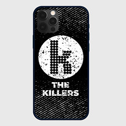 Чехол для iPhone 12 Pro Max The Killers с потертостями на темном фоне, цвет: 3D-черный