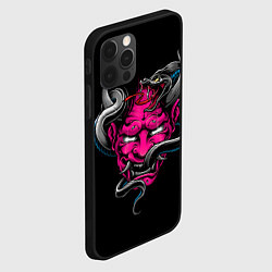 Чехол для iPhone 12 Pro Max Demon with snake, цвет: 3D-черный — фото 2