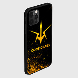 Чехол для iPhone 12 Pro Max Code Geass - gold gradient, цвет: 3D-черный — фото 2