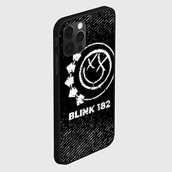 Чехол для iPhone 12 Pro Max Blink 182 с потертостями на темном фоне, цвет: 3D-черный — фото 2